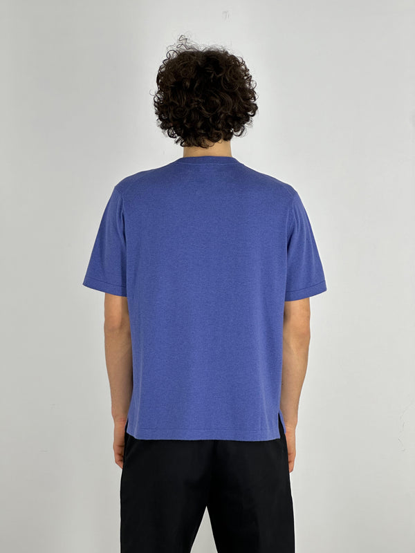 Cotton - Cashmere Crew Neck Half Sleeve