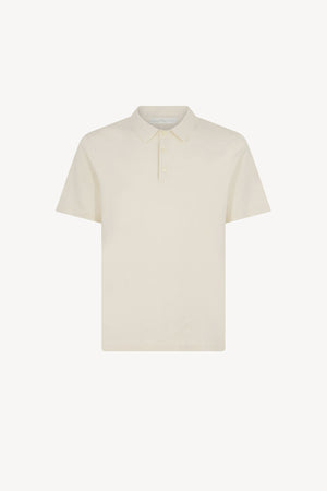 Polo Mezza Manica in Cotone Cashmere Avorio