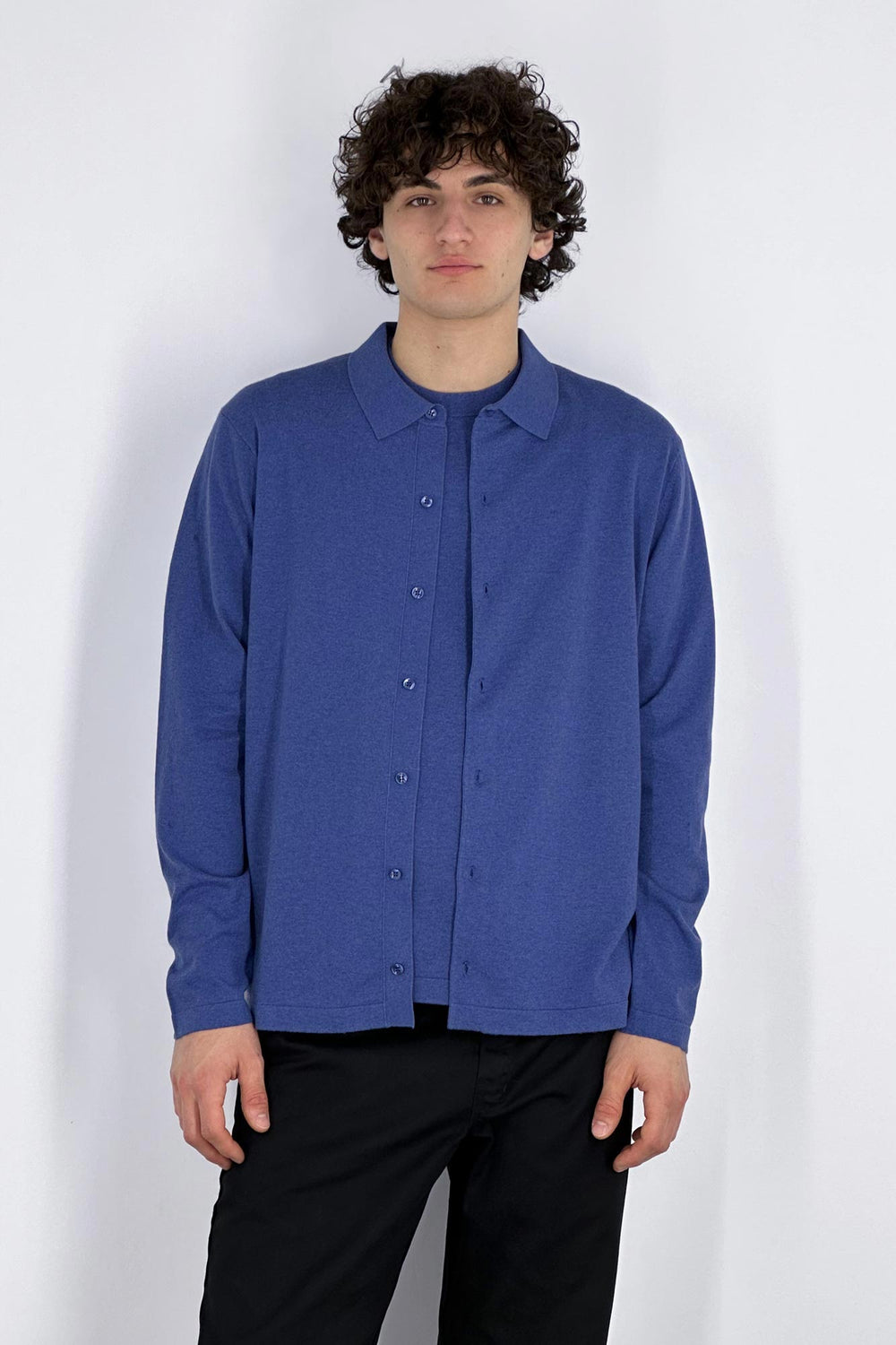 Camicia in Cotone Cashmere Denim