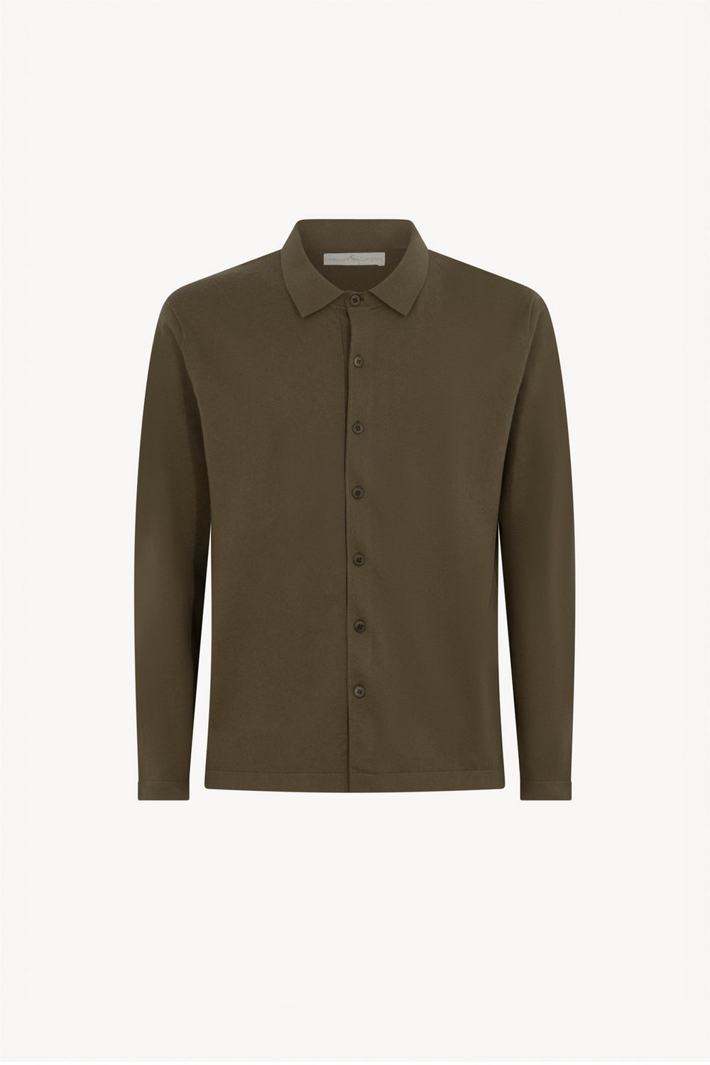 Camicia in Cotone Cashmere Color Fango