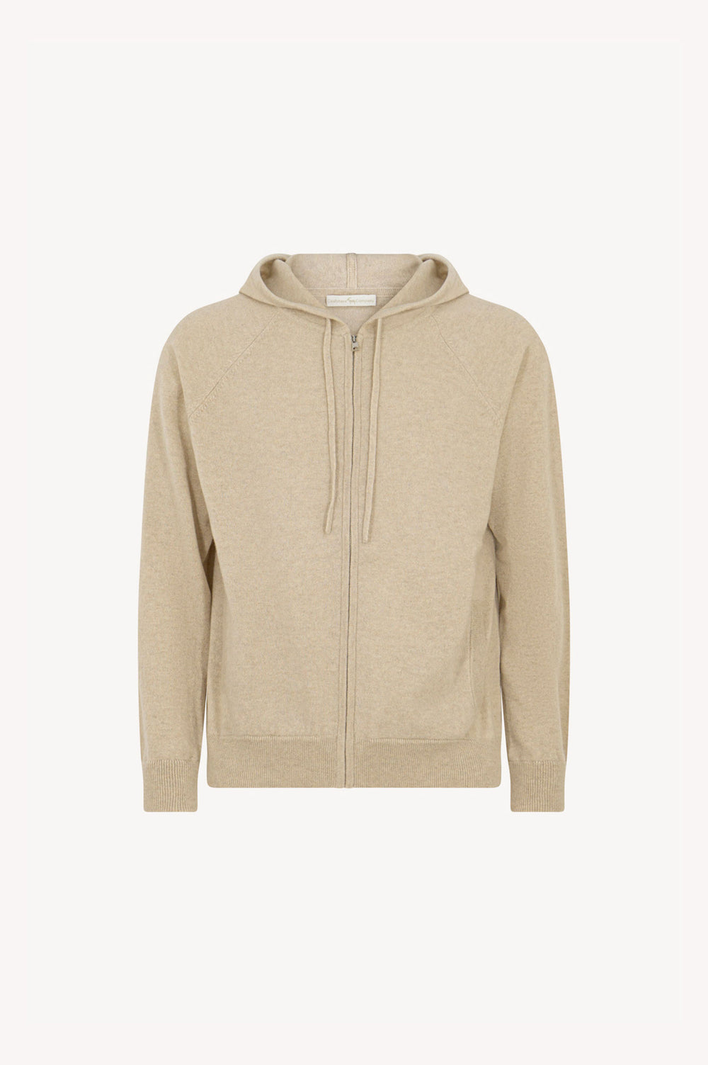 Felpa Uomo con Cappuccio in Puro Cashmere Avena