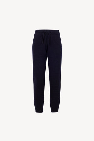 Pantaloni Jogging Unisex in Puro Cashmere Navy