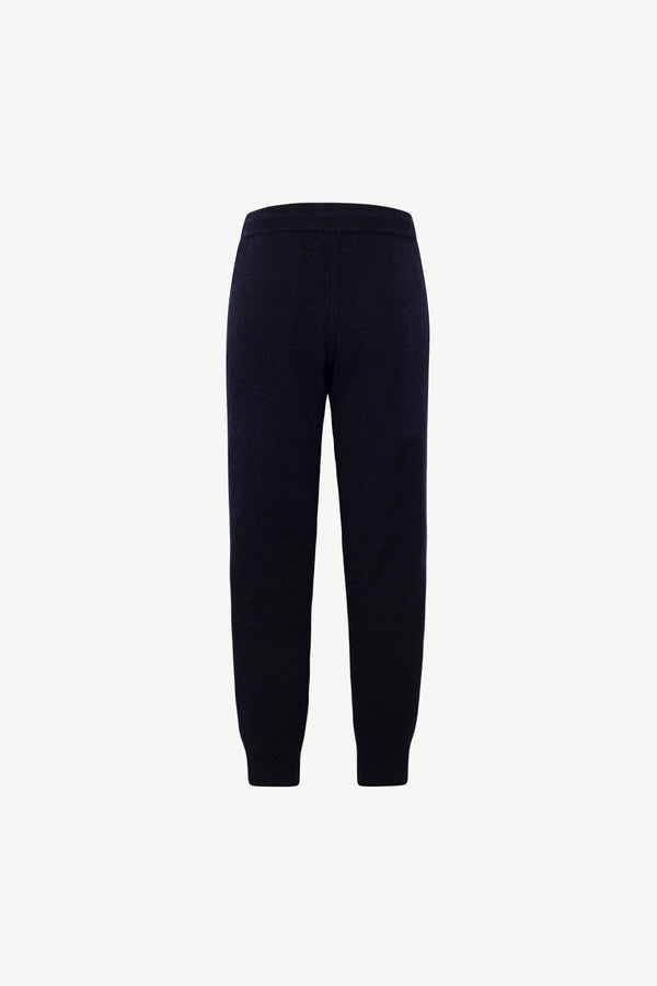 Pantaloni Jogging Unisex in Puro Cashmere Navy