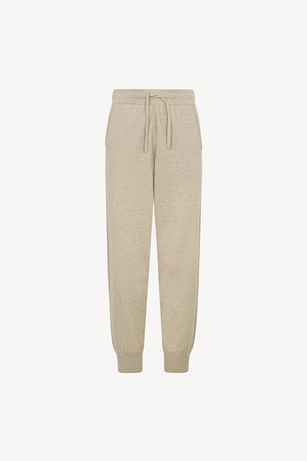 Pantaloni Jogging Unisex in Puro Cashmere Avena
