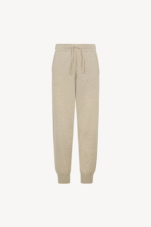 Pantaloni Jogging Unisex in Puro Cashmere Avena