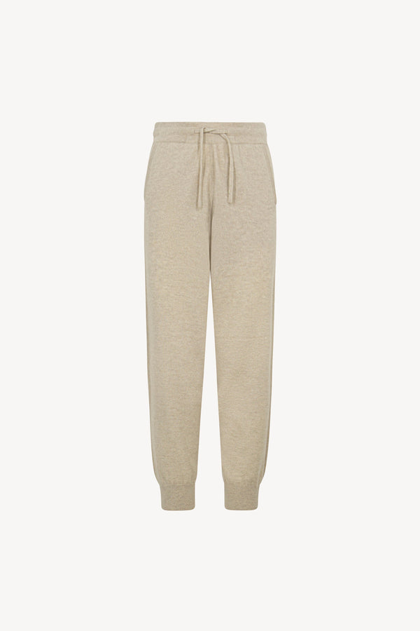 Pantaloni Jogging Unisex in Puro Cashmere Avena