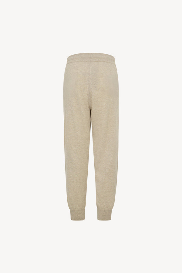 Pantaloni Jogging Unisex in Puro Cashmere Avena