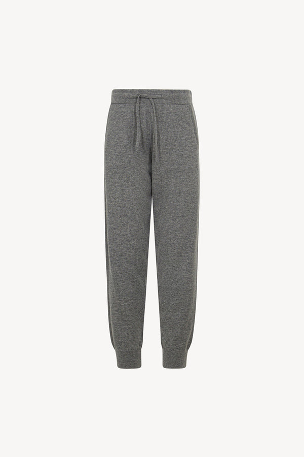 Pantaloni Jogging Unisex in Puro Cashmere Silver
