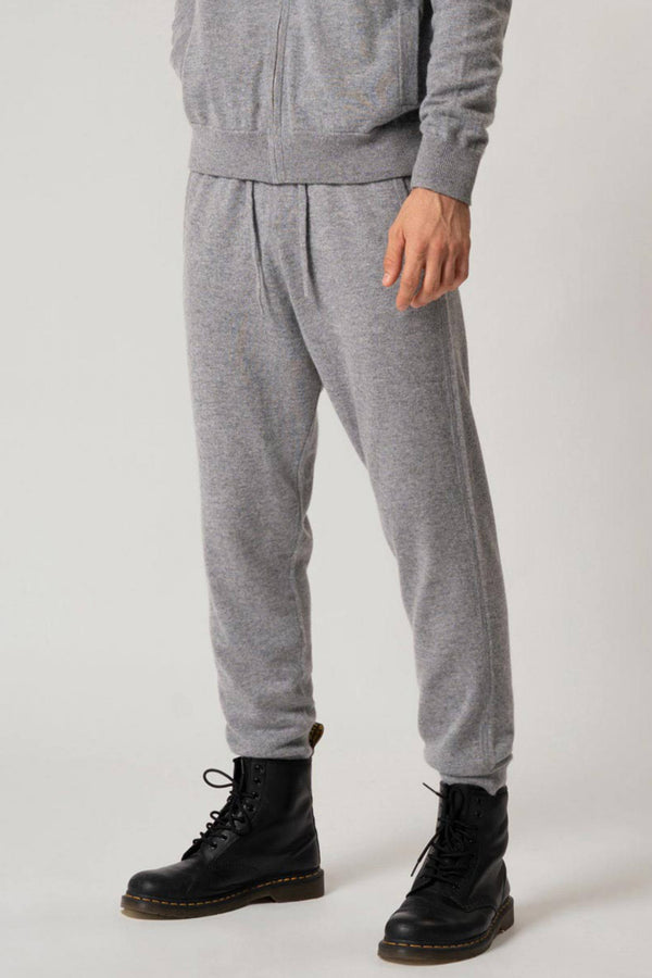 Pantaloni Jogging Unisex in Puro Cashmere Silver