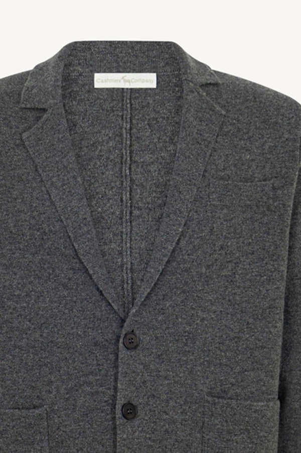 Blazer in Maglia Stoffa in Puro Cashmere Flanella
