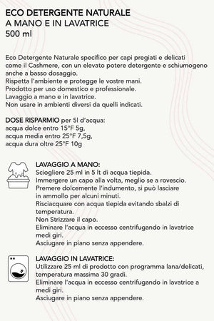 Eco Detergente Cashmere 500 ml