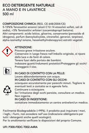 Eco Detergente Cashmere 500 ml