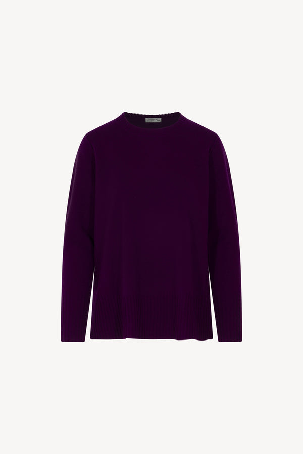 Maglia A Spacchi Puro Cashmere